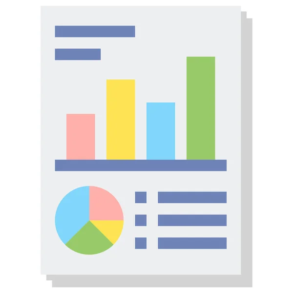 Informe Mercado Icono Investigación — Vector de stock