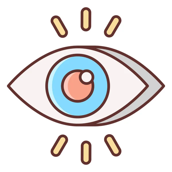 Ikona Zobrazení Marketingu Očí — Stockový vektor