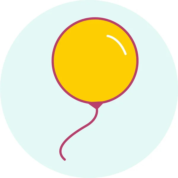 Birthday Carnival Celebration Icon Filled Outline Style — ストックベクタ