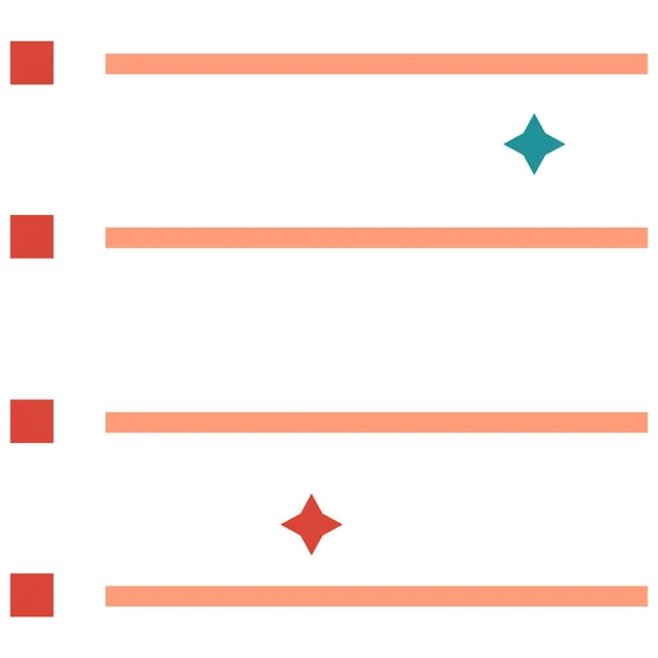 Documentenlijst Menu Pictogram Business Management Categorie — Stockvector