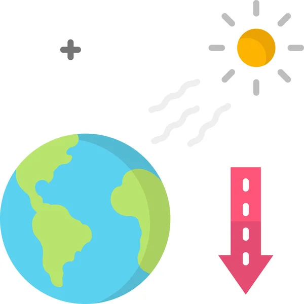 Globe Terrestre Icône Écologie Dans Catégorie Écologie Environnementalisme — Image vectorielle