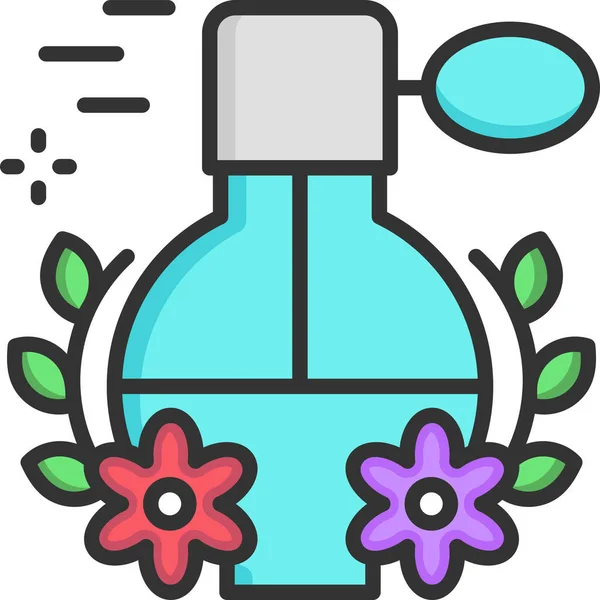 Perfume Femenino Fragancia Icono — Vector de stock