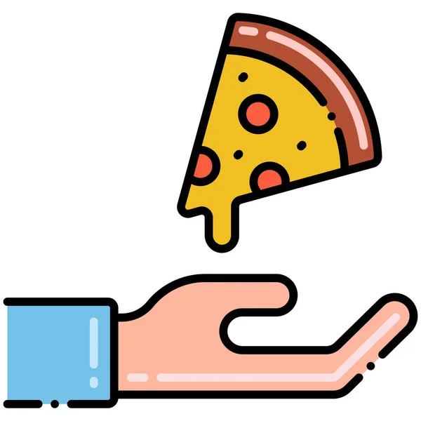 Lieferservice Pizza Ikone — Stockvektor