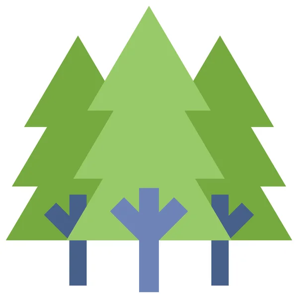 Forest Nature Tree Icon — Stock Vector