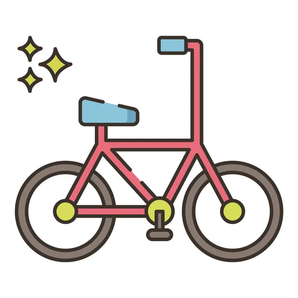 Ποδήλατο Ποδήλατο Ποδήλατο Bmx Εικονίδιο — Διανυσματικό Αρχείο