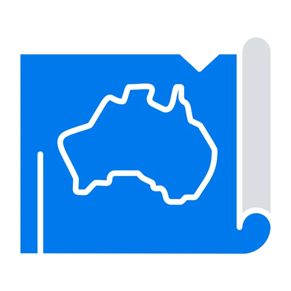 オーストラリアオーストラリアの国のアイコンは — ストックベクタ
