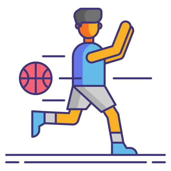 Значок Нарушения Правил Баскетбола — стоковый вектор