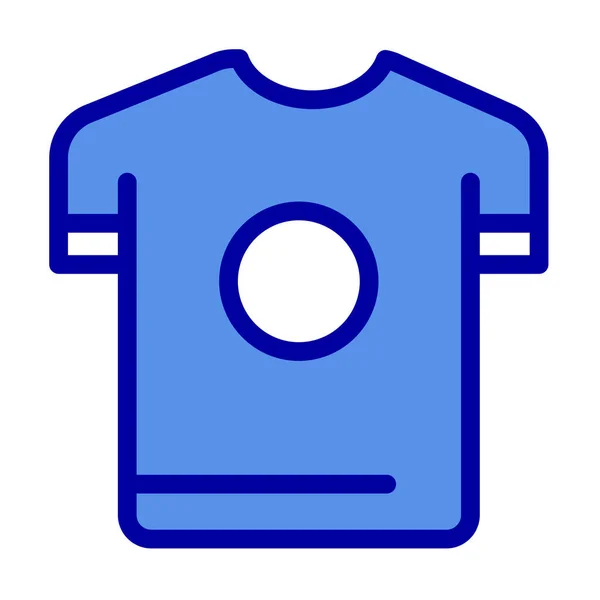 Camisa Deporte Icono Primavera Estilo Contorno Lleno — Vector de stock