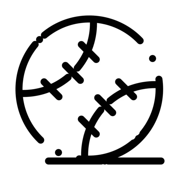 Иконка Бейсбола Стиле Абриджа — стоковый вектор