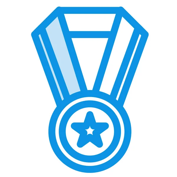 Ícone Medalha Educação Realização Estilo Esboço Preenchido —  Vetores de Stock