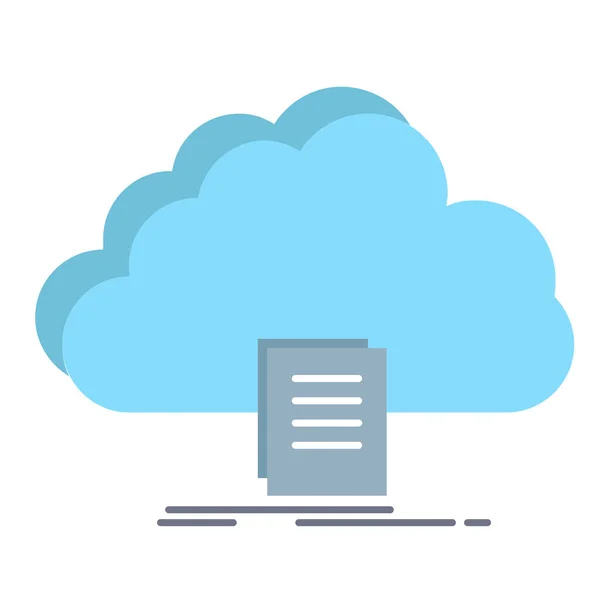 Přístup Ikoně Dokumentu Cloudu — Stockový vektor