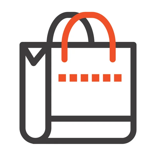 Bag Handbag Shop Icon Shopping Ecommerce Category — Wektor stockowy