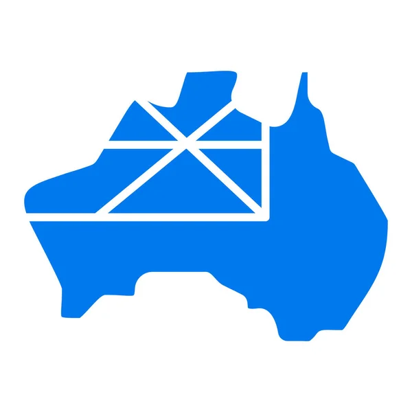 Иконка Флага Австралии Плоском Стиле — стоковый вектор