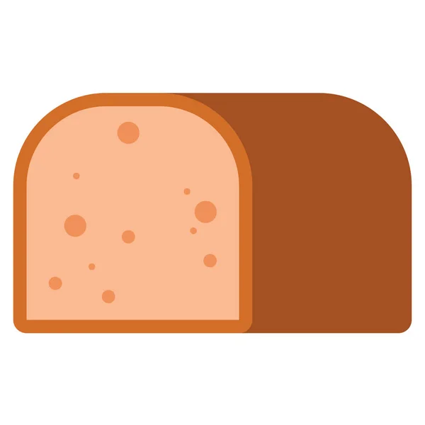 Banana Bread Food Icon — Stock Vector