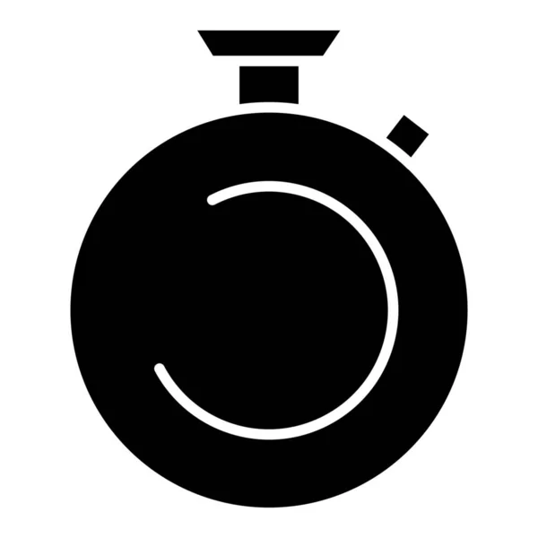 Значок Годинника Камфори Твердому Стилі — стоковий вектор