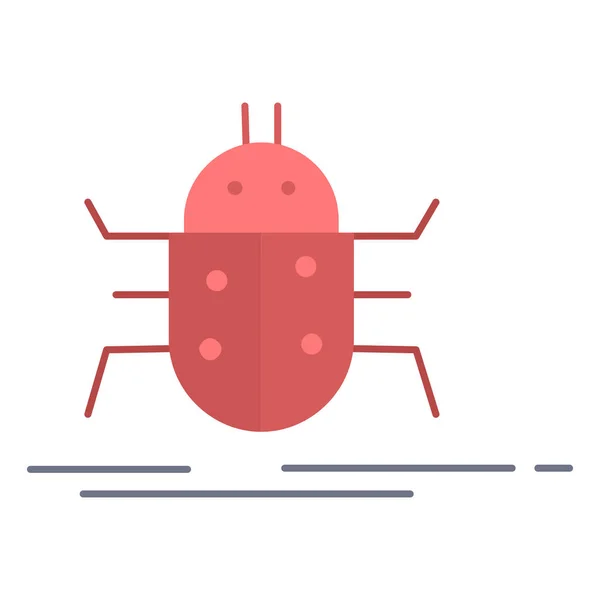 Bug Bugs Insect Icon Flat Style — Stock Vector