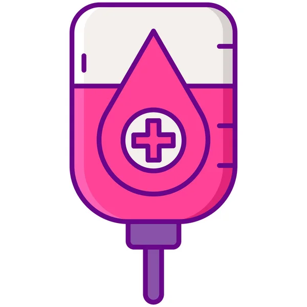 Значок Медичної Переливання Крові — стоковий вектор