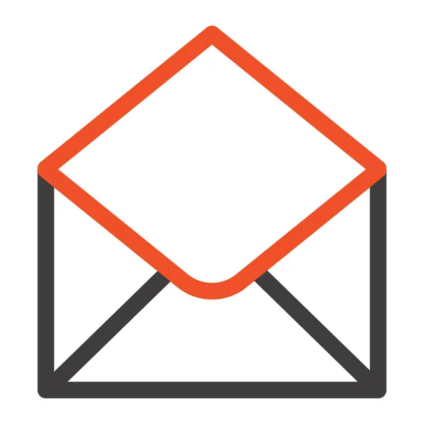 Mail Nachrichten Symbol Umrissstil — Stockvektor