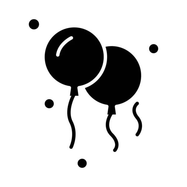 Globos Brasileño Icono Brasileño Estilo Sólido — Archivo Imágenes Vectoriales