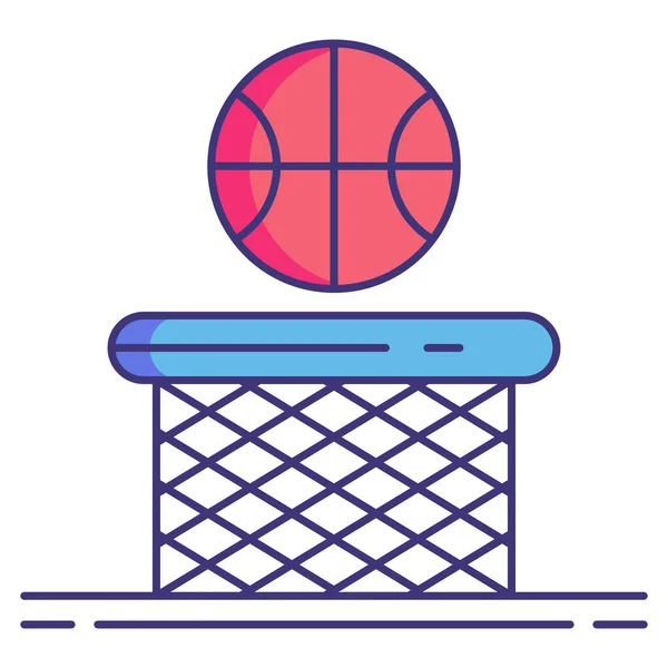 Panier Cerceau Basket Icône — Image vectorielle