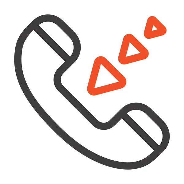 Call Communication Incoming Icon Outline Style — Stockvector