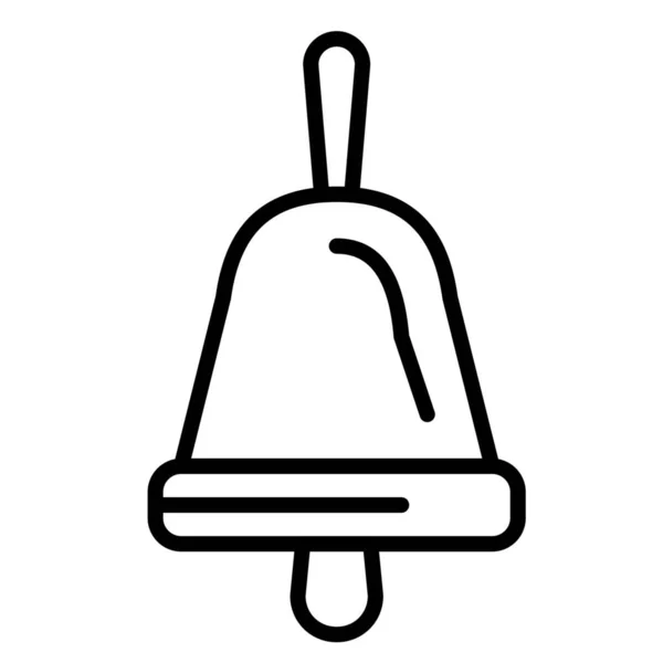 Ikone Der Glockenschule Umriss — Stockvektor