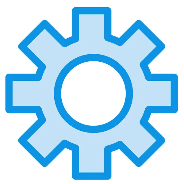 Gear Global Logistic Icon — Stock Vector