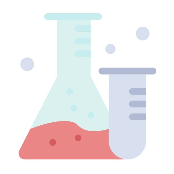 Icono Ciencia Laboratorio Frasco Estilo Plano — Archivo Imágenes Vectoriales