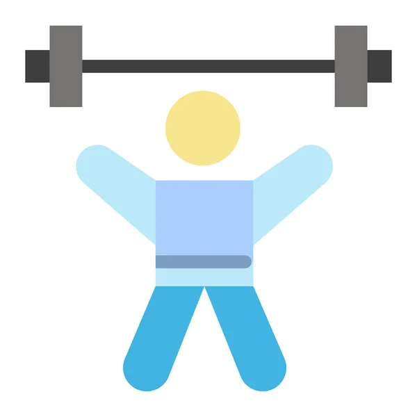 Athlète Athlétisme Avatar Icône Dans Style Plat — Image vectorielle
