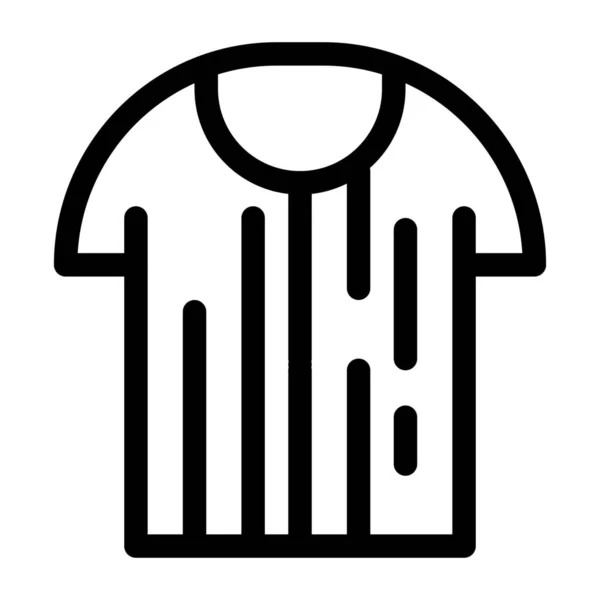 Ícone Esporte Camisa Refree Estilo Esboço — Vetor de Stock
