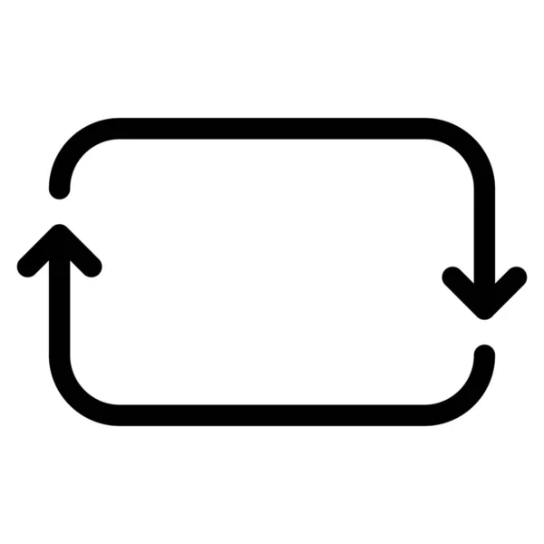 Back Front Sets Icon Outline Style — Stock vektor