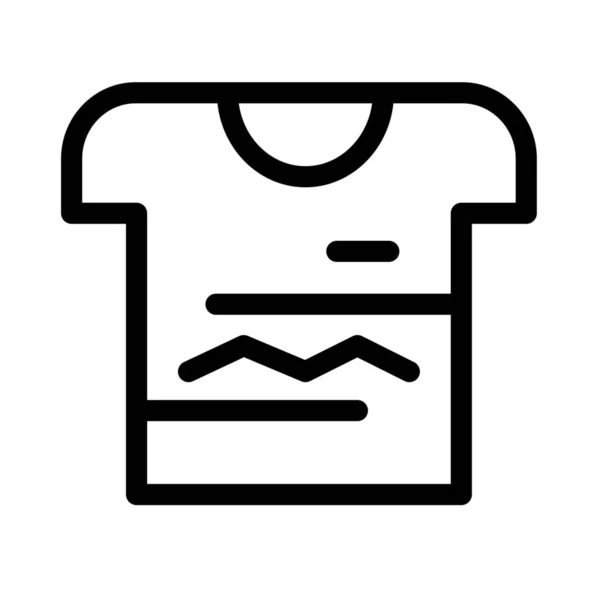 Shirt Symbol Outline Stil — Stockvektor