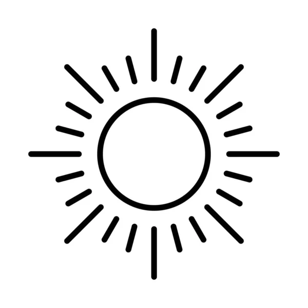 Значок Заходу Сонця Контурному Стилі — стоковий вектор