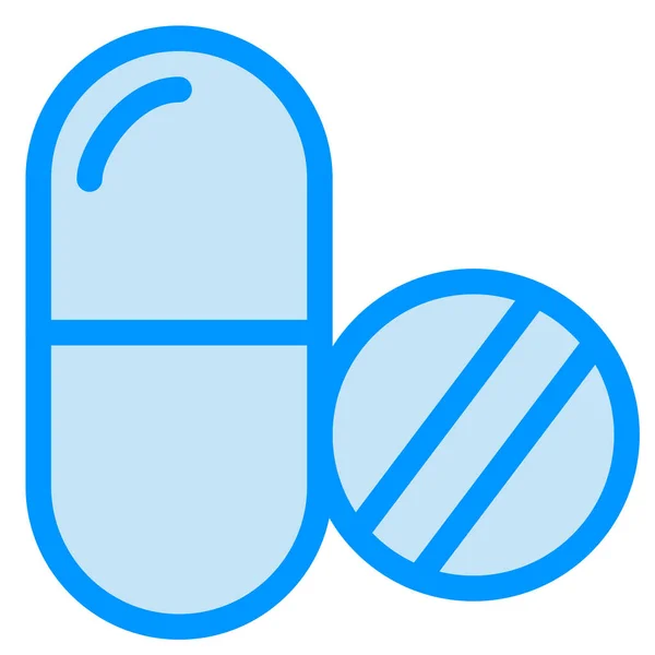 Drug Medical Pills Icon Hospitals Healthcare Category — Stock Vector