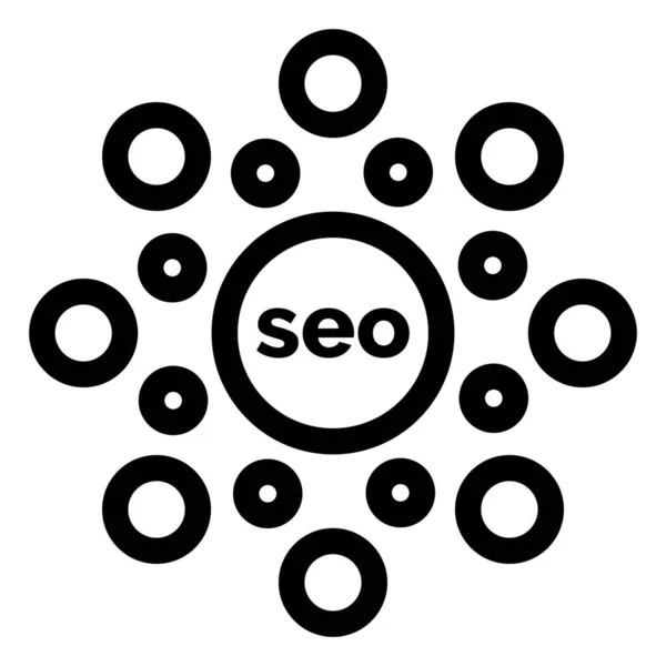 Kruh Globe Pořadí Ikona Marketing Seo Kategorii — Stockový vektor