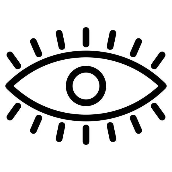 Дизайнерський Значок Очей Стилі Контурів — стоковий вектор