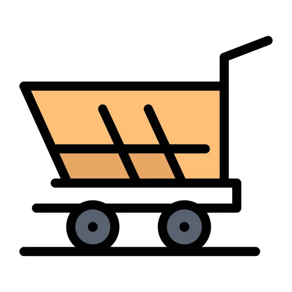 Buy Cart Shopping Icon Filled Outline Style — Stock Vector