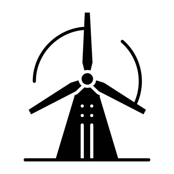 Icono Turbina Energía Estilo Sólido — Archivo Imágenes Vectoriales