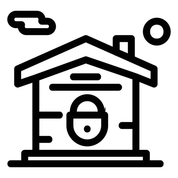 Panství Dům Ikona Kategorii Budovy — Stockový vektor