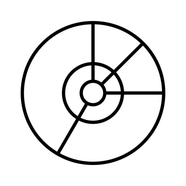 Geschäftsdiagramm Symbol Umrissstil — Stockvektor