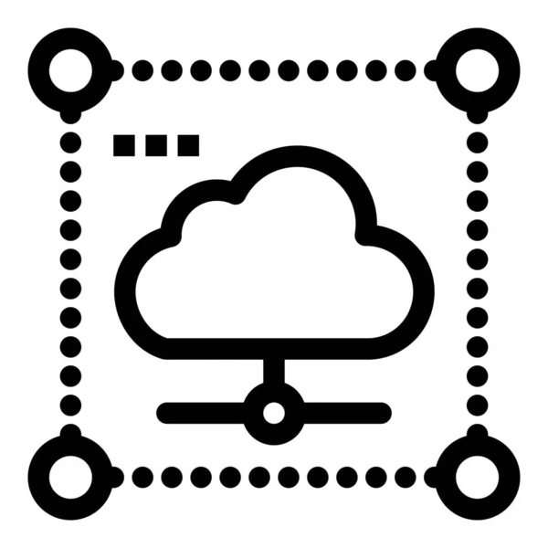 Иконка Сети Передачи Данных Категории Infrastructure — стоковый вектор