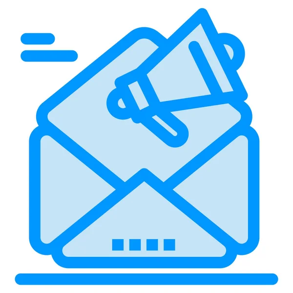 Mail Icon Für Werbekampagnen Ausgefülltem Outline Stil — Stockvektor