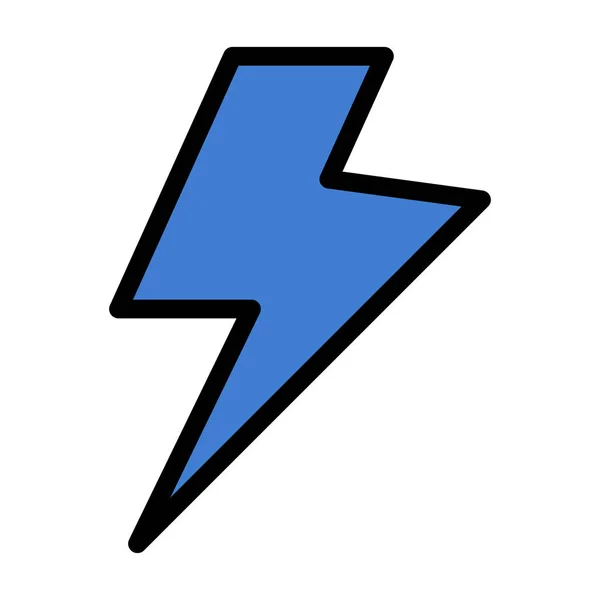 Charg Ηλεκτρικό Εικονίδιο Ισχύος Στυλ Γεμάτο Περίγραμμα — Διανυσματικό Αρχείο
