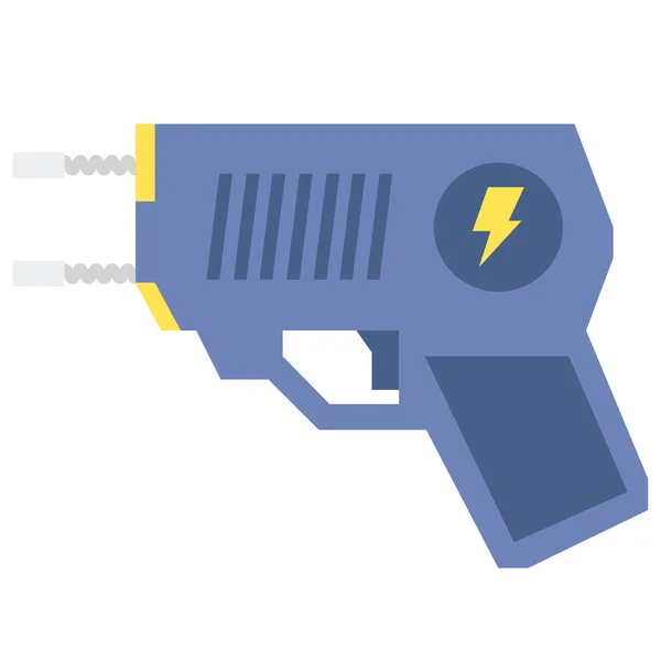 Taser Icono Arma Policial — Vector de stock