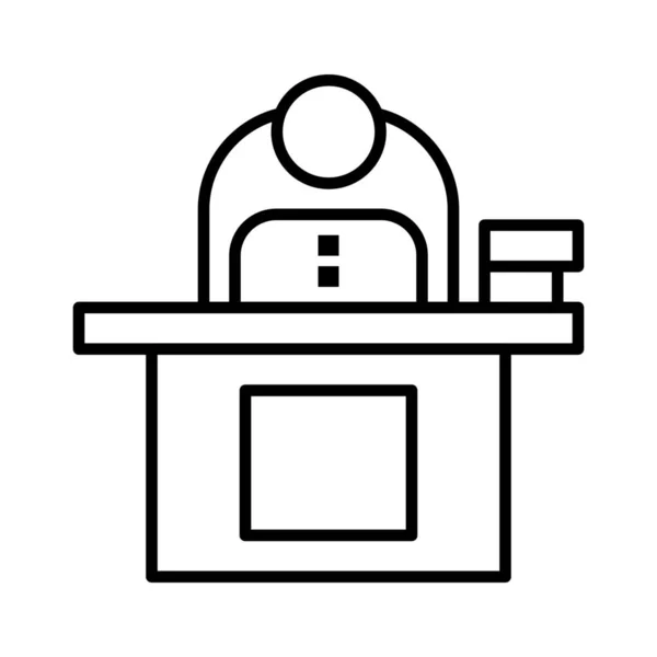 Иконка Рабочего Стола Стиле Наброска — стоковый вектор