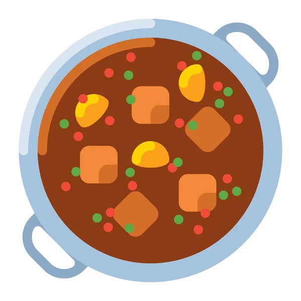 Goulash Stew Ramen Icon — Stock Vector