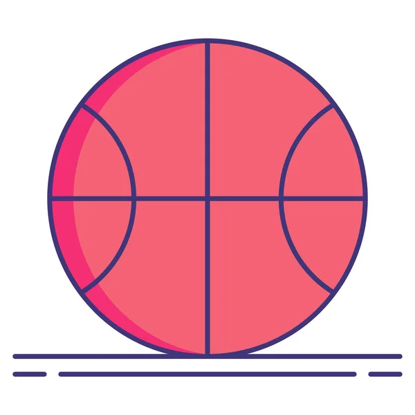 Deporte Pelota Baloncesto Icono — Vector de stock