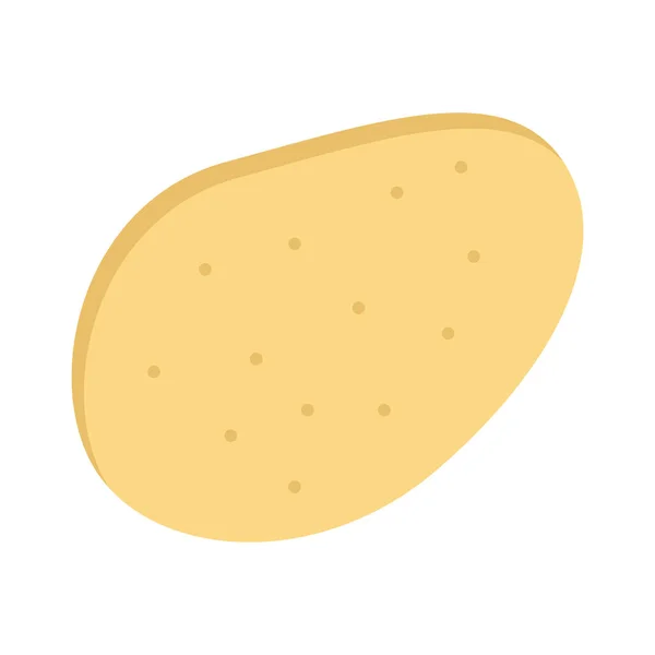 Yemek Patatesi Düz Stil Simgesi — Stok Vektör
