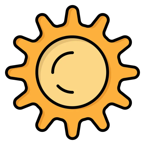 일광용 태양의 아이콘 — 스톡 벡터