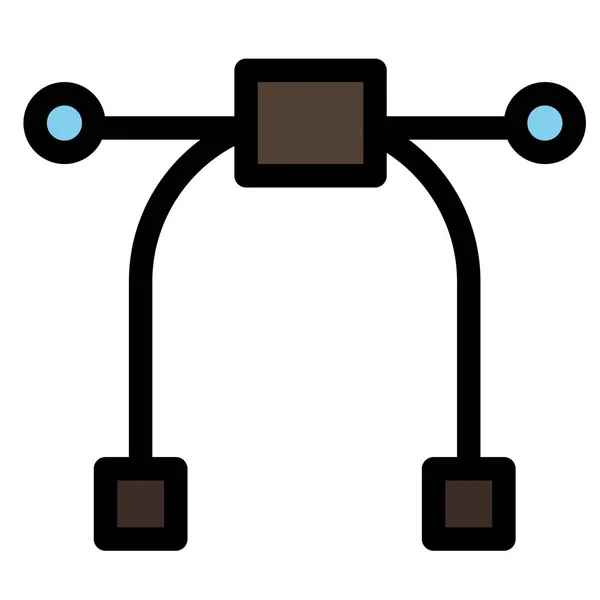Дизайн Піктограми Графічного Інструменту Заповненому Стилі — стоковий вектор